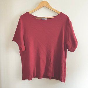 Venezia Jeans Clothing Company Red Ribbed Women's Top Size 18/20